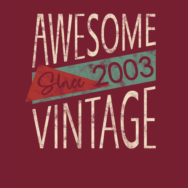 Awesome Since 2003 Retro Vintage Design