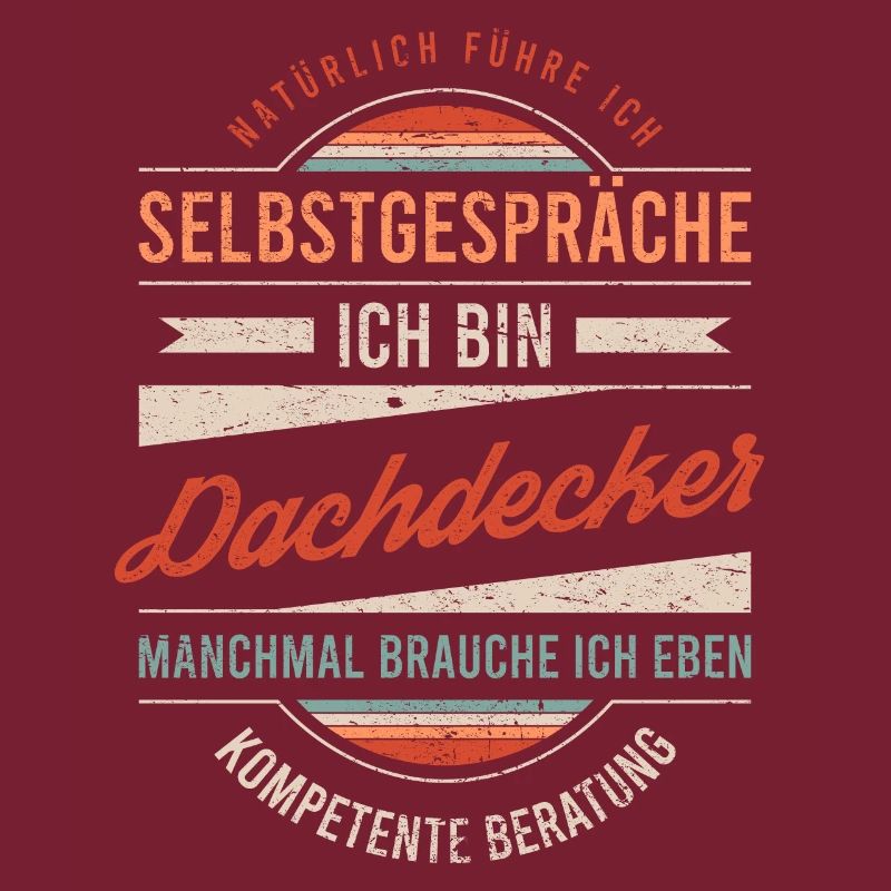 Dachdecker Arbeitskollege Kollege Geschenk Retro