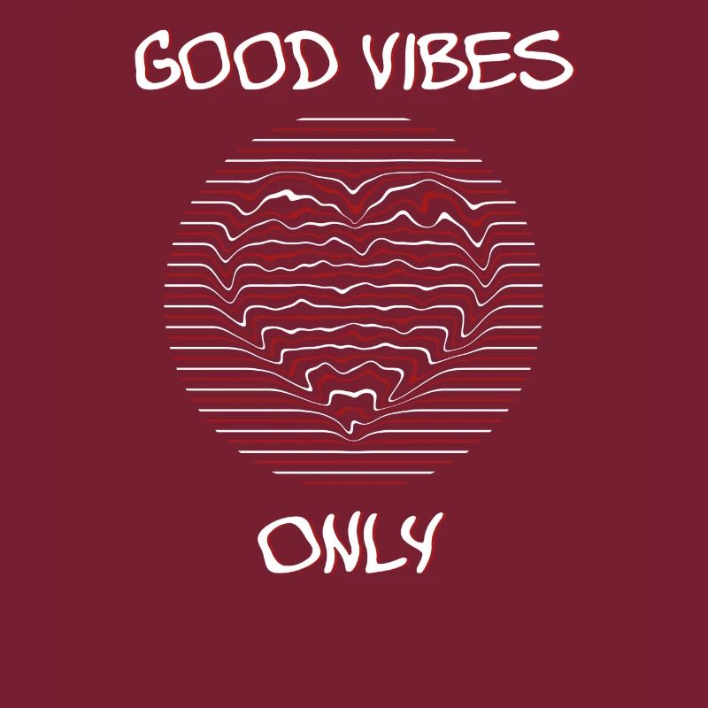 Hippie Good Vibes Only motif reggae psychédélique