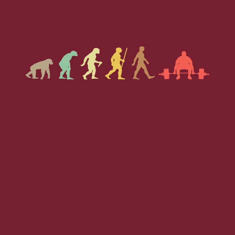 Gewichtheben Retro Bodybuilding Evolution Passformen