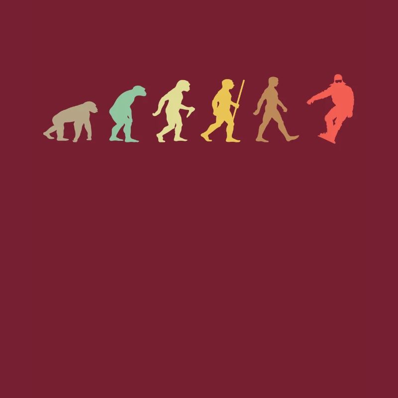 Snowboarden Retro Snowboard Evolution Snowboarder