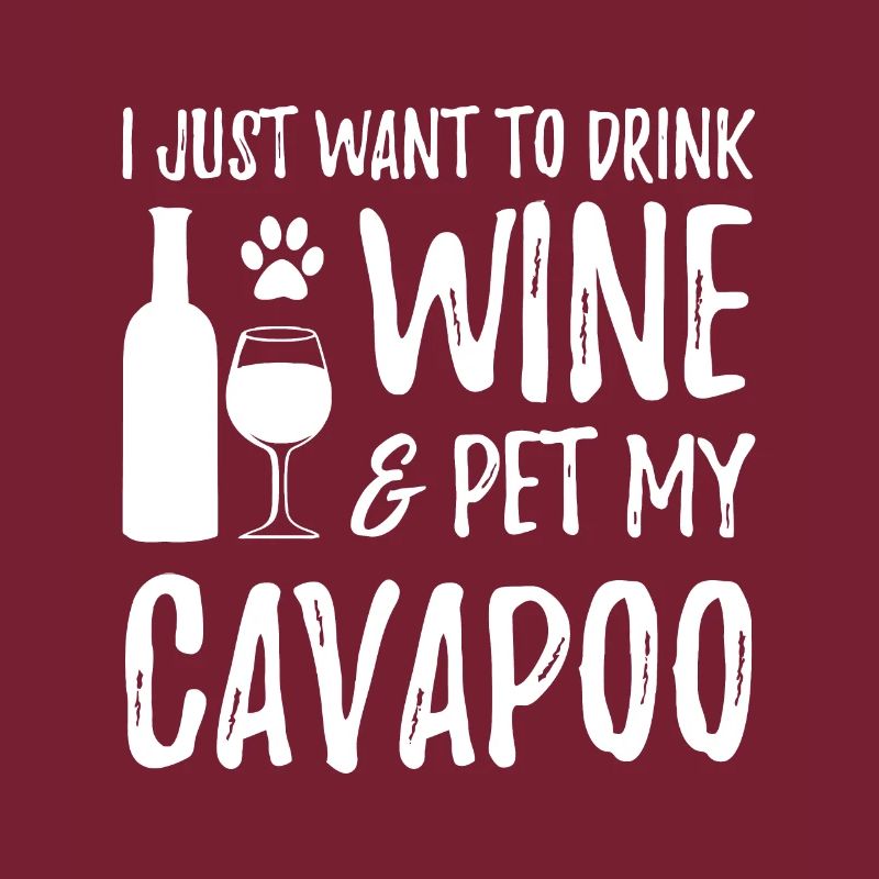 Wine and Cavapoo, for Cavapoo Dog