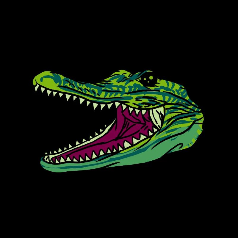 Krokodil Alligator Tier lebende Zelle Studie Geschenk