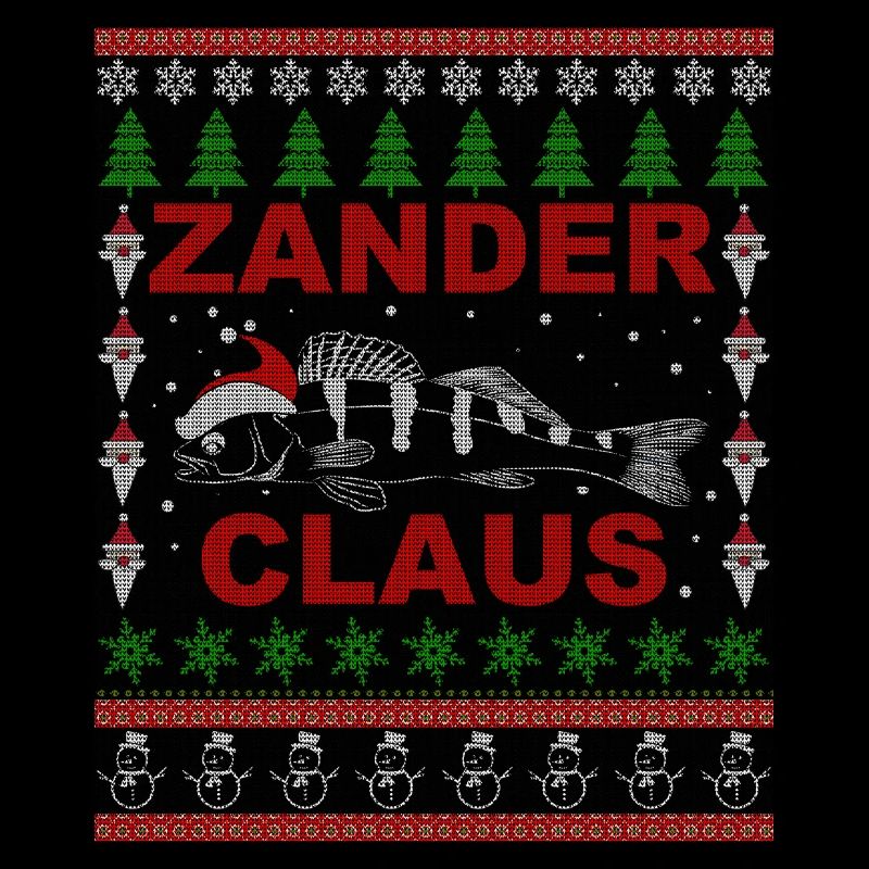 Zander Claus - Angler Weihnachtsgeschenk