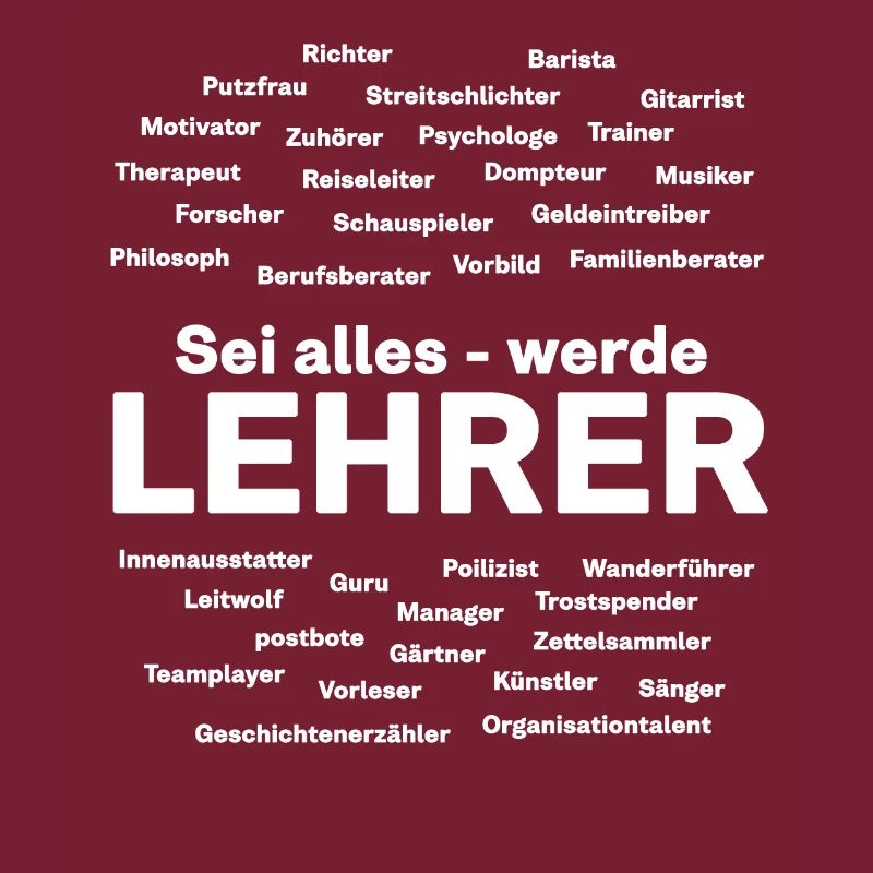 Geschenk Sei alles werde Lehrer