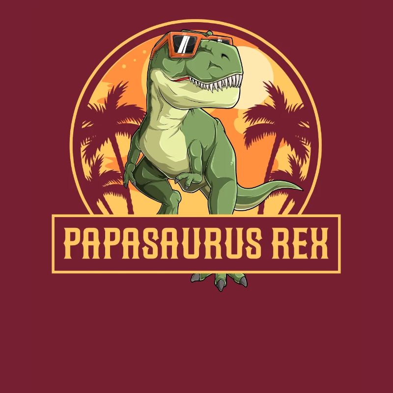 Papasaurus Rex Idée Cadeau Papa Dinosaure