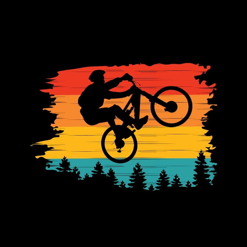 VTT VTT Rétro Sunset Biking