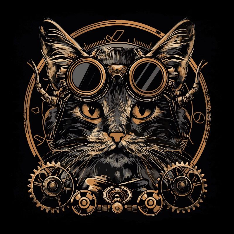 Chat Steampunk
