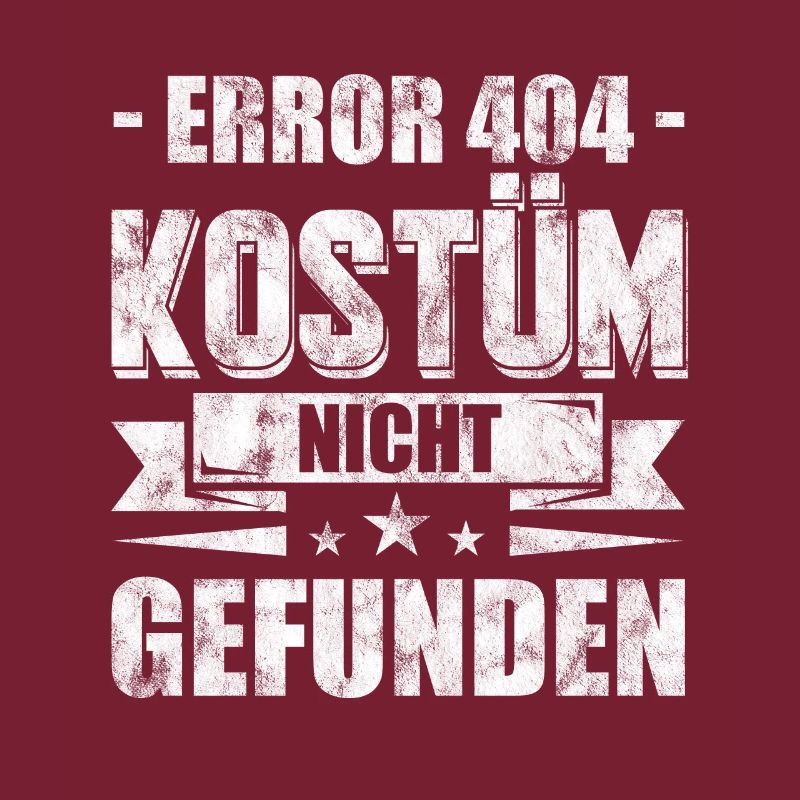 Error 404 Karneval Kostüm Programmierer