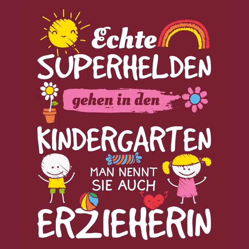 Echte Superhelden - Erzieherin Geschenkidee