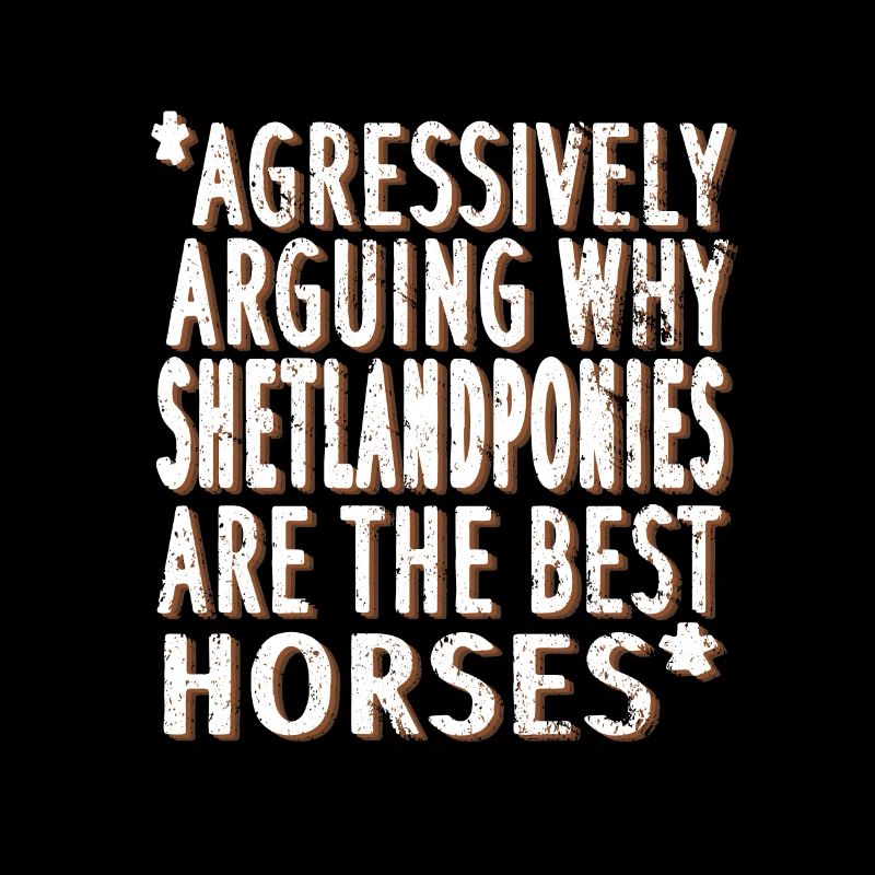 Shetlandpony proverbe équitation Shetty petit cheval