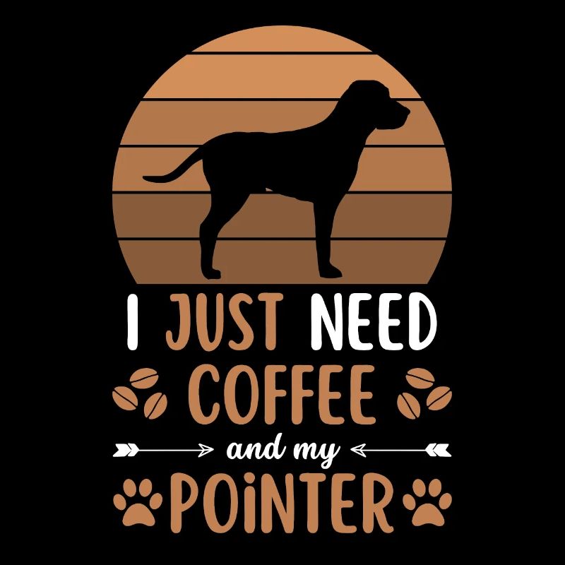 English Pointer Kaffee Retro Hund Cafe