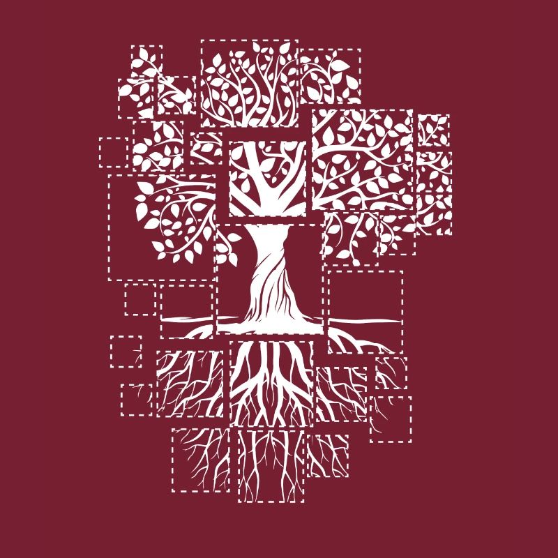 Baum Pixel Ausschnitte Wurzeln