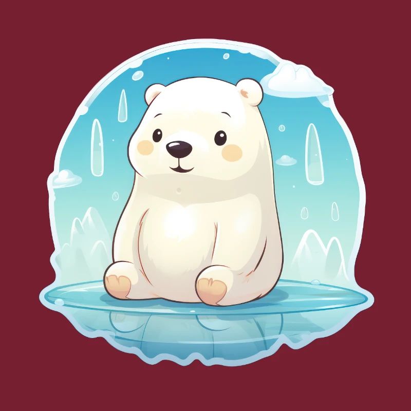 süßer kleiner Eisbär