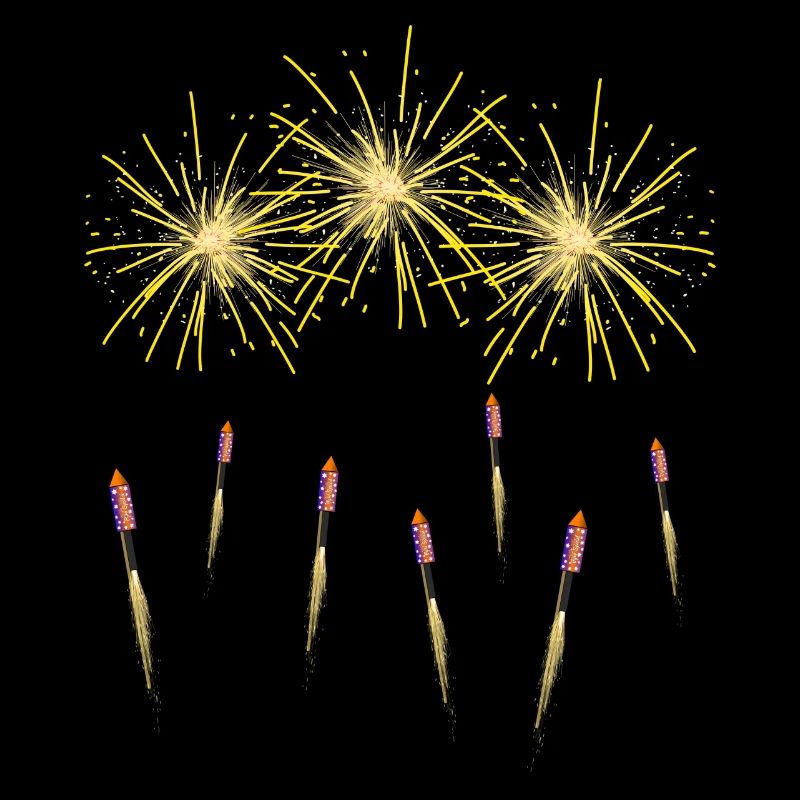 Feux d'artifice et fusées