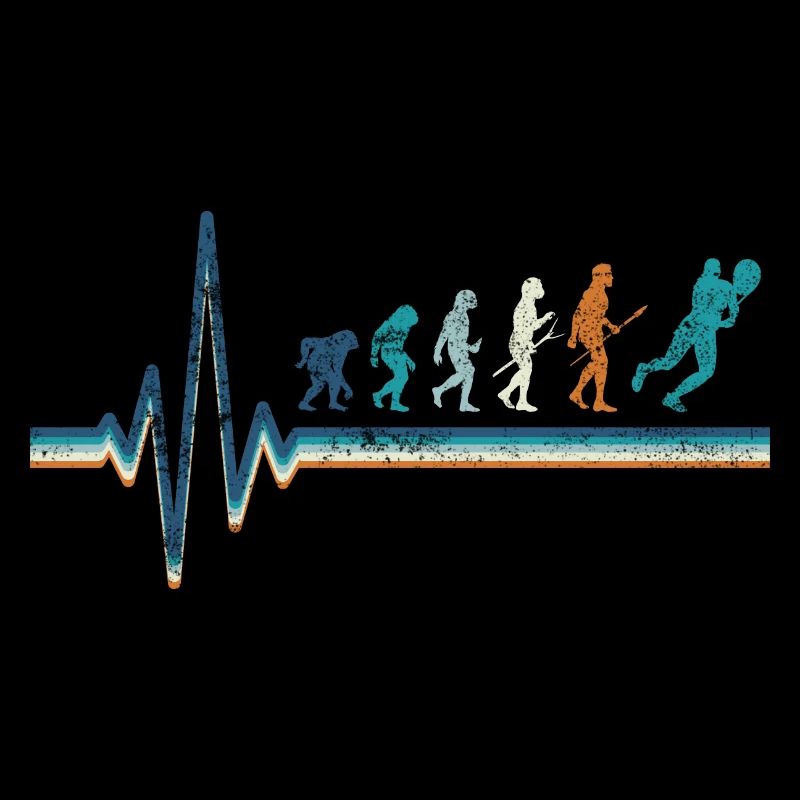 Tennis player heartbeat tennis evolution
