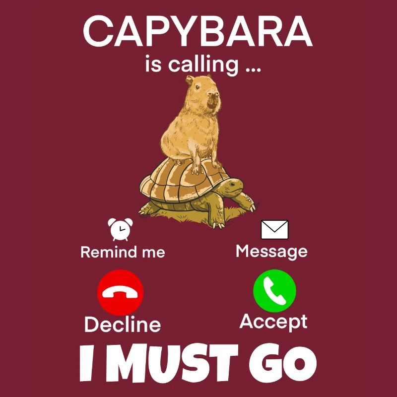 Capybara telefonieren