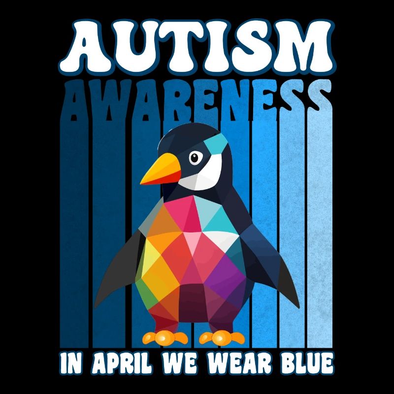 Autism Awareness Pinguin