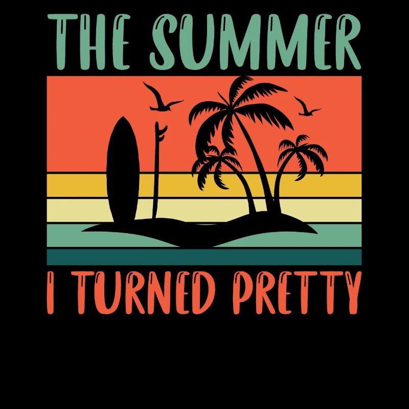 In summer I became pretty - summer beach