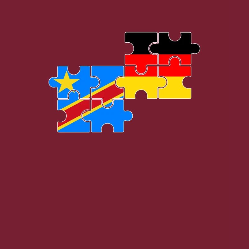 DR Congo Germany Flag German Congolese
