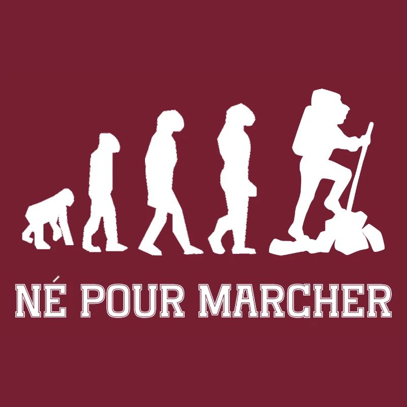 né pour marcher