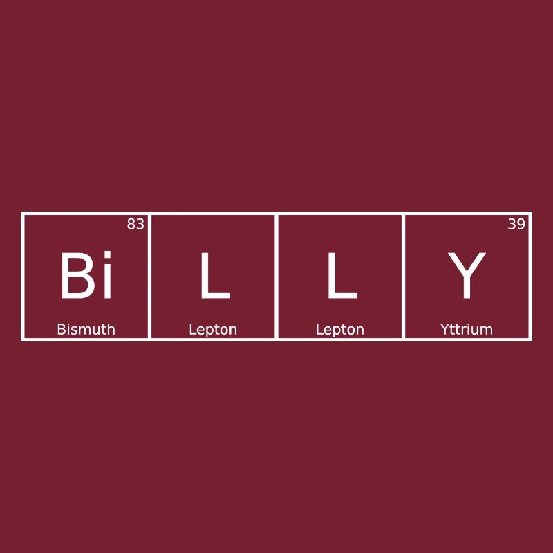 Billy Nom Prénom Chimie Éléments du tableau périodique