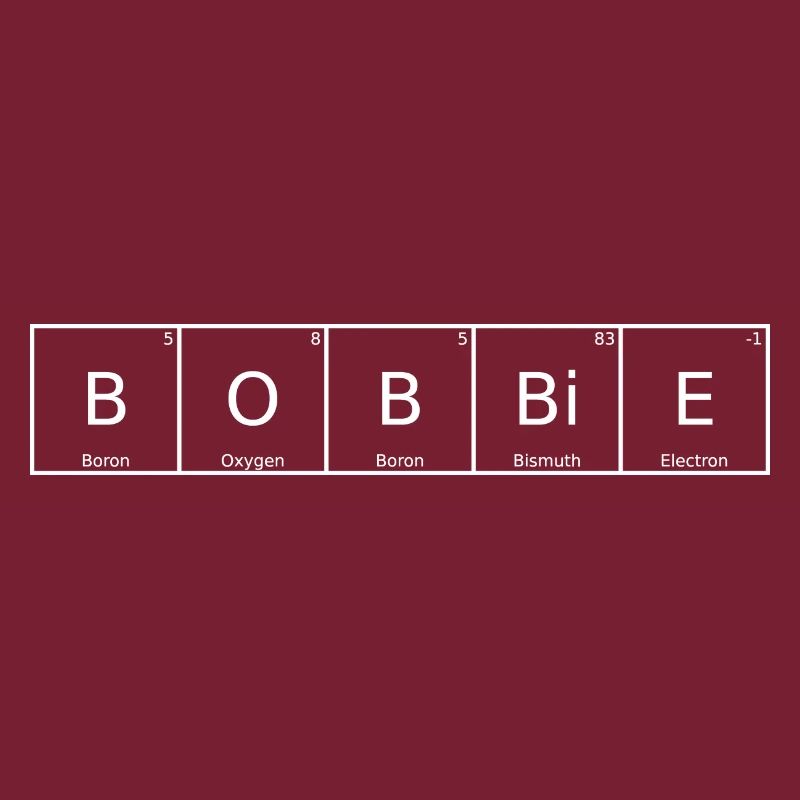 Bobbie Surname First Name Chemistry Periodic Table Elements