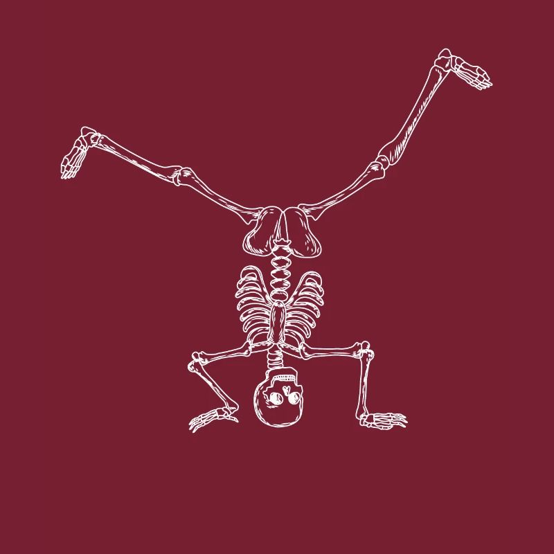 Breakdance Breakdancer Breakdancing Skelett