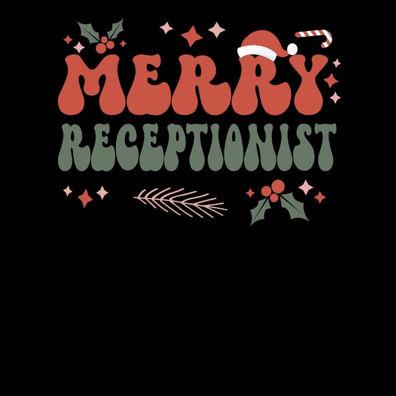 Receptionist Christmas Reception Front Desk Xmas