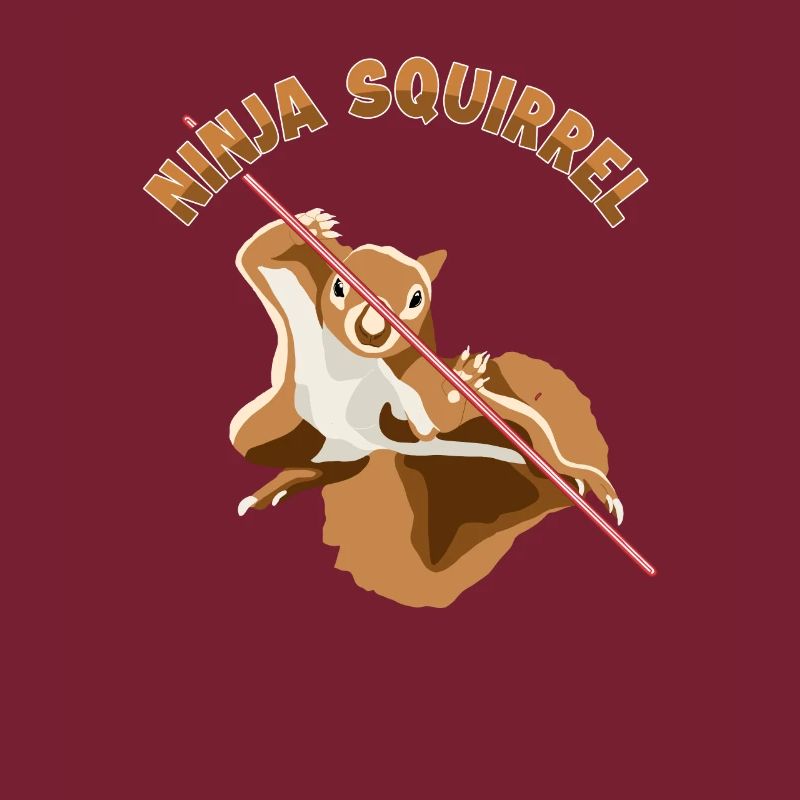 Ninja Squirrel Squirrel Fuchshörnchen Eichhörnchen
