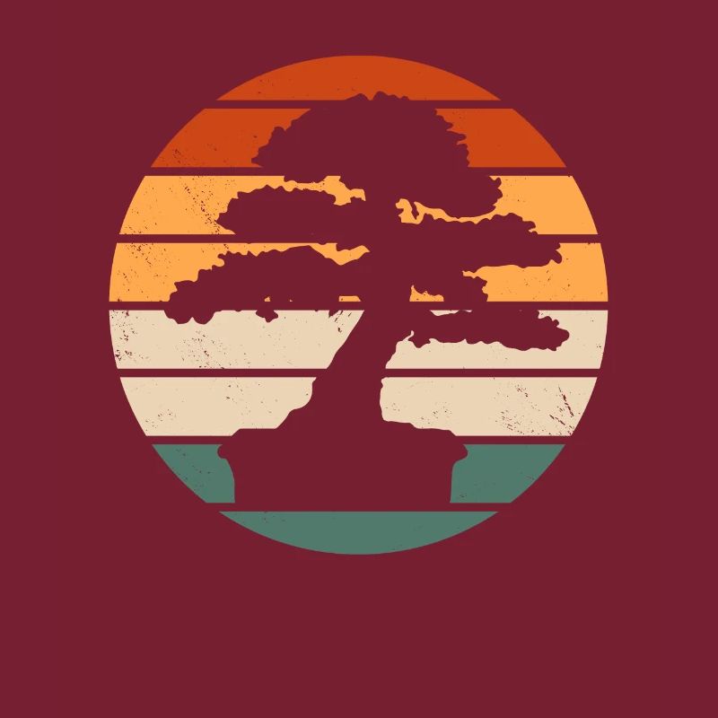 Retro Bonsai Tree Design