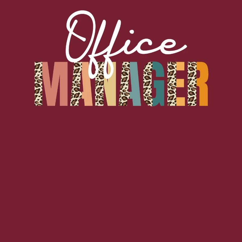 Grand chef de bureau bureau de l’école d’impression léopard