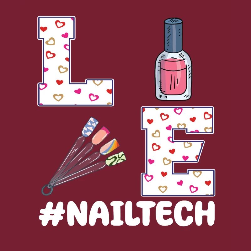 Nageltechnikering Valentinstag Design