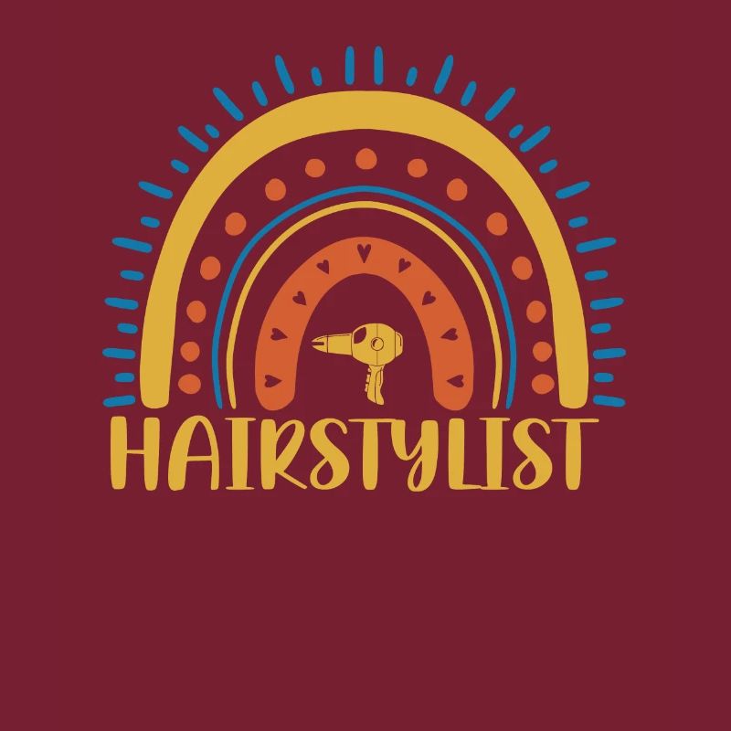 Coiffeur Boho Rainbow Design