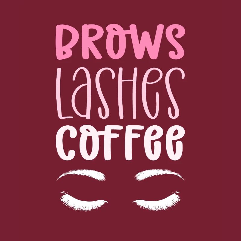 Cils des sourcils café. Microblading