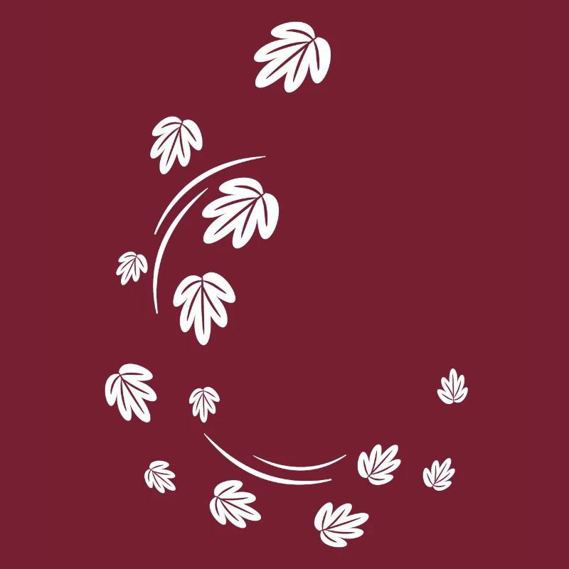 Herbstblätter im Wind