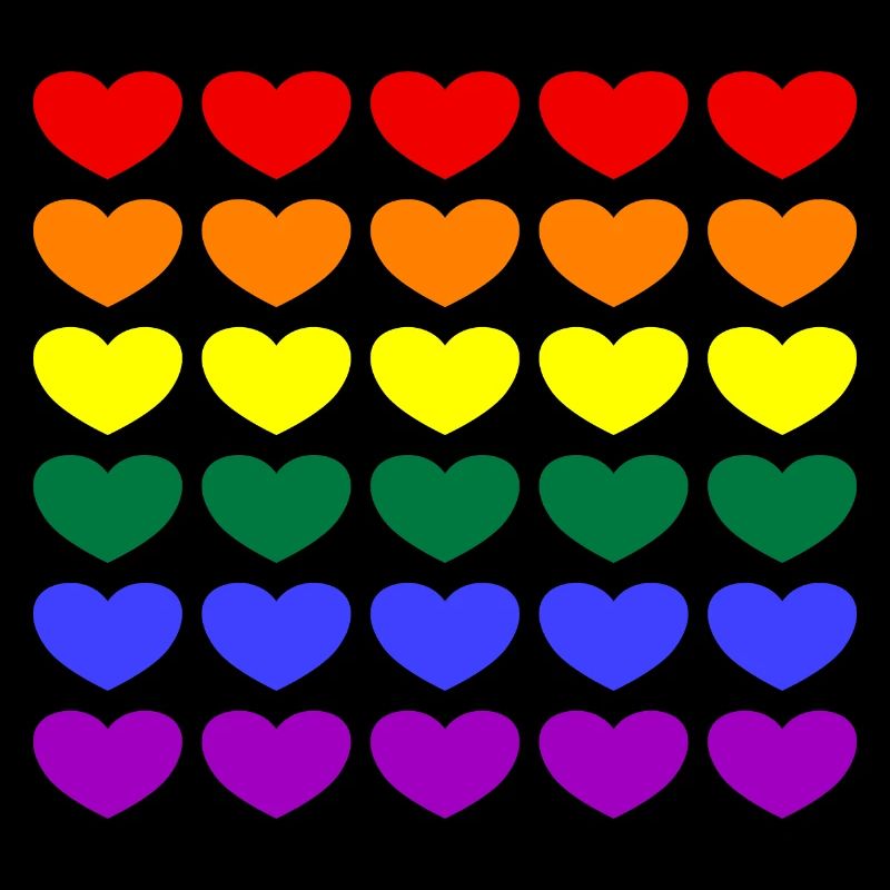Rainbow Hearts