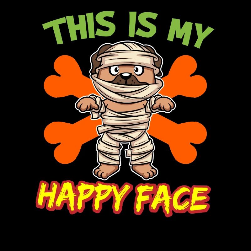 C’est mon visage heureux drôle de monstre d’Halloween