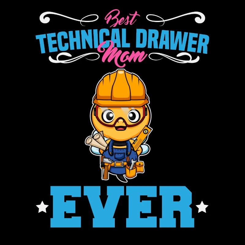 Best Technical Drawer Mom Ever Funny Archtect Gift