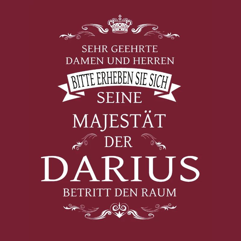 Sa Majesté le Darius entre dans la pièce