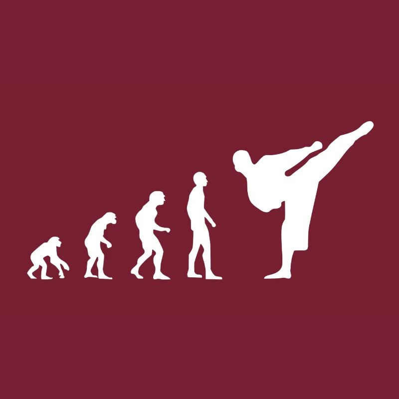 Sport de kickboxing de karaté J'aime l'évolution