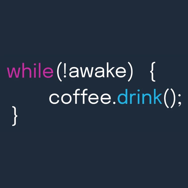 Café drôle et conception de programmeur de codage