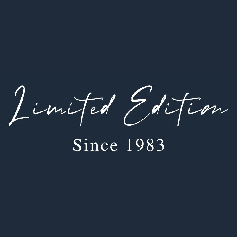 Limited Edition since 1983 Handwriting Typography