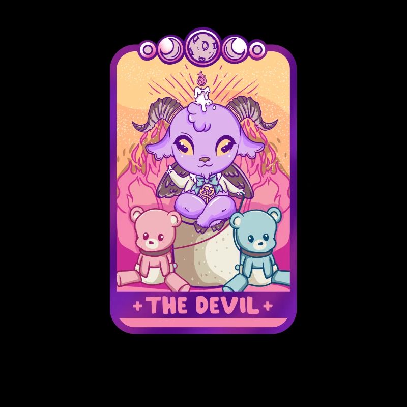 The Devil Anime Kawaii Tarot Fortune Teller Baphomet