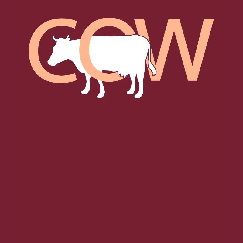 Kuh Cow Buchstaben Tier