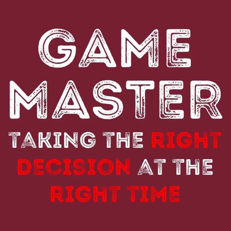Game Master Taking the right decision ..