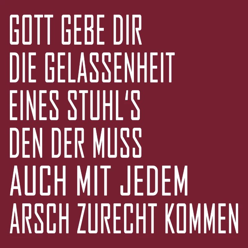 Gelassenheit eines Stuhl's