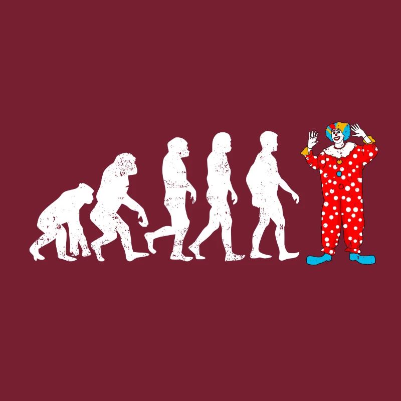Evolution de l'évolution du clown