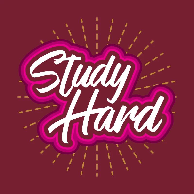 Study hard - student geschenkidee