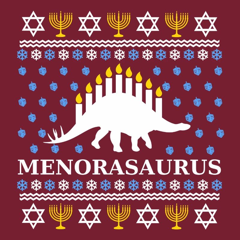 Menorasaurus - Excellente idée-cadeau Juifs, Hanoukka
